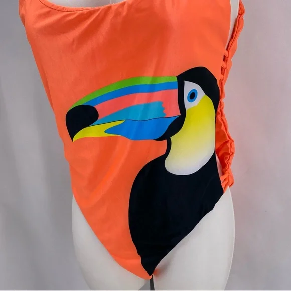 Watercolors by Kenny Flowers orange toucan swimsuit - Picture 5 of 7